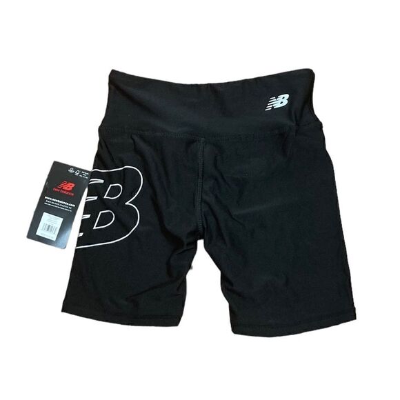 New Balance Black Performance Shorts, Size YS (7/8), NWT - Picture 7 of 8